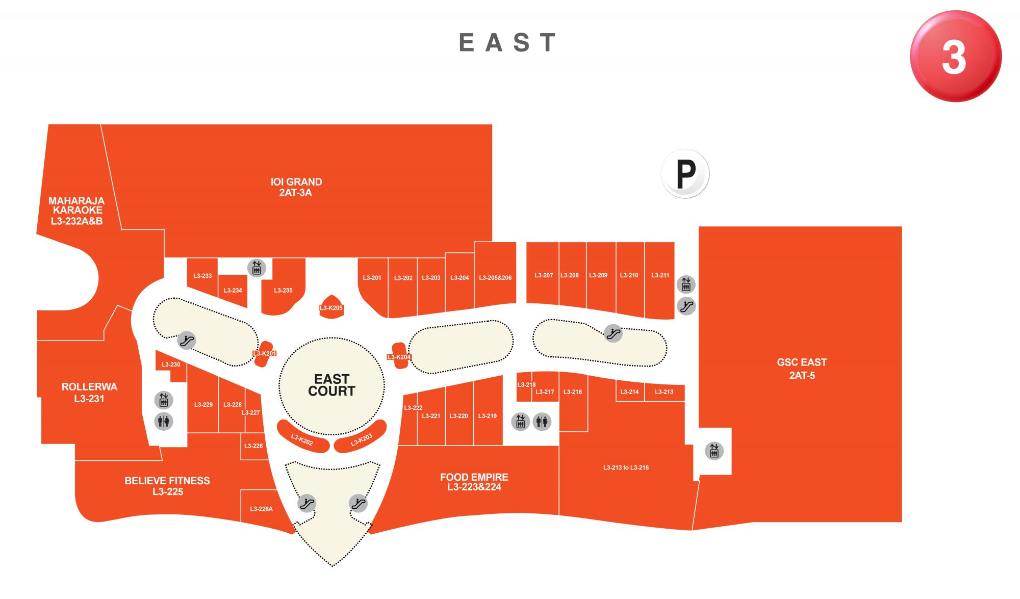 ioi city mall directory