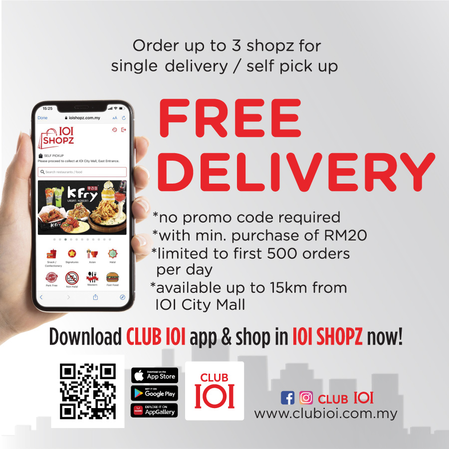 IOI SHOPZ Free Delivery Service