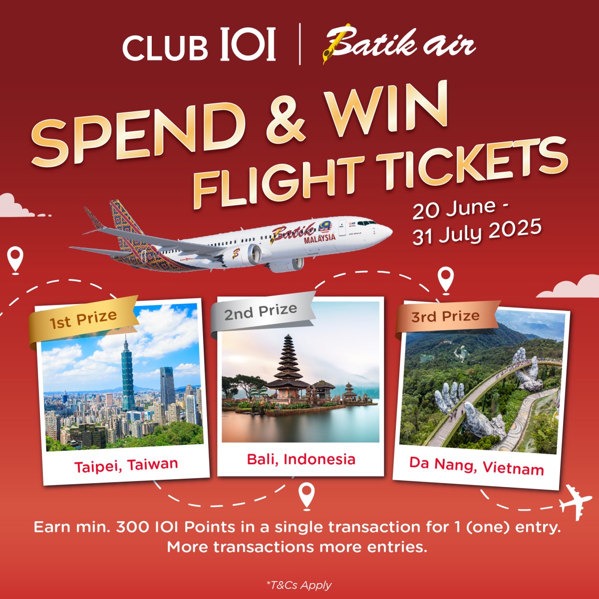 SPEND & WIN FLIGHT TICKETS WITH CLUB IOI